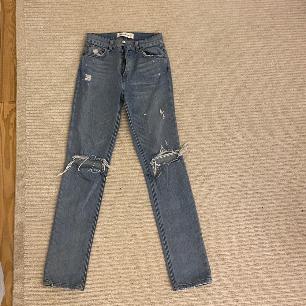 Reformation light was blue jeans - size 26